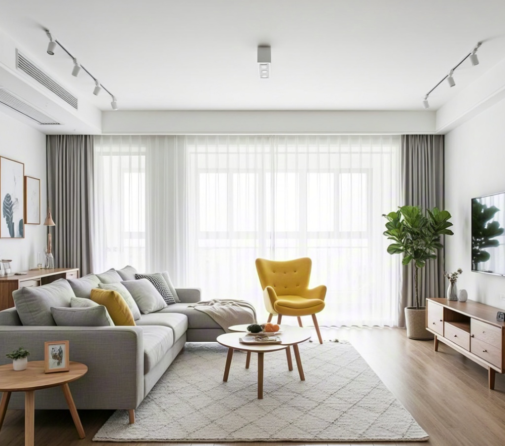 120m²北欧风格家装案例-